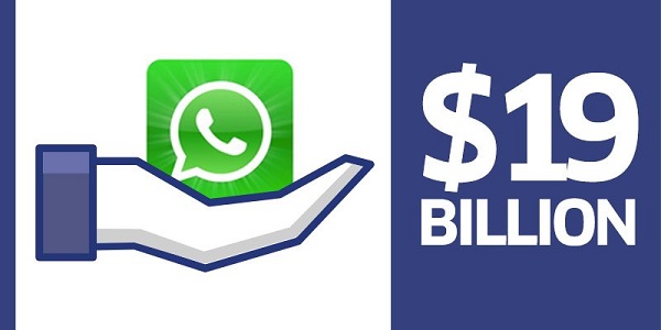 WhatsApp sold to Facebook for 19 billion