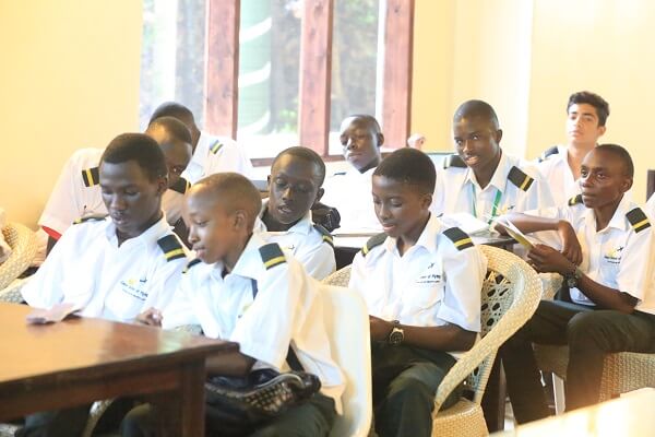 Kenya School of Flying Students in a class