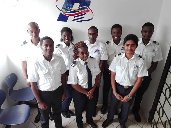 Nairobi Flight Training Students pose for a picture