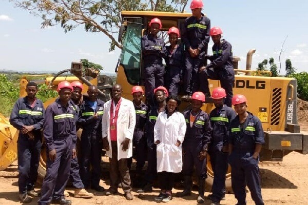 Kenya Earth-movers and Highways Training College students
